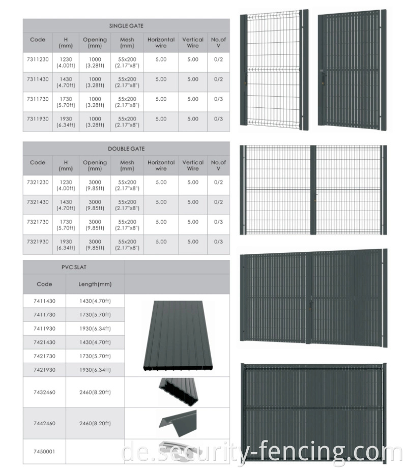 Home Outdoor Dekoratives Metall 3D gebogene Schweißdrahtnetz Privatsphäre Gartenzaun für Zaunpanel